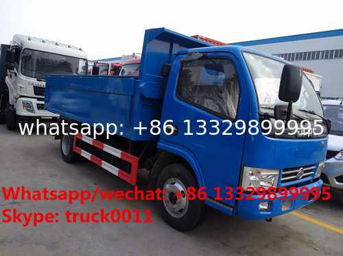 HOT SALE!dongfeng 4*2 LHD 4tons dump garbage truck, Factory sale best price dump garbage truck with hydraulic cover