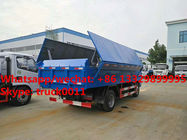 HOT SALE!dongfeng 4*2 LHD 4tons dump garbage truck, Factory sale best price dump garbage truck with hydraulic cover