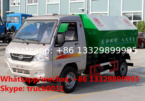 Factory sale Bottom price KAMA mini 3m3 hook lift trash truck,FOT SALE! KAMA gasoline mini wastes collecting vehicle