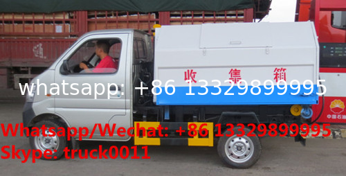 Factory sale cheaper price Chang'an mini hook lift garbage truck, HOT SALE good price gasoline wastes collecting vehicle