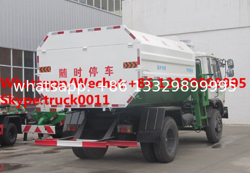 Factory sale cheaper price Dongfeng 4*2 LHD side loader garbage truck, HOT SALE! good price wastes collecting vehicle