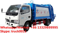 HOT SALE!4tons rear loader garbage truck for sale, Factory sale good price Dongfeng 4*2 LHD 5m3 garbage compactor truck