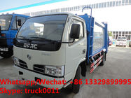 HOT SALE!4tons rear loader garbage truck for sale, Factory sale good price Dongfeng 4*2 LHD 5m3 garbage compactor truck