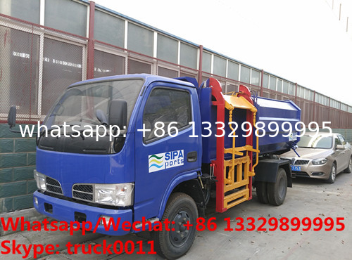 customized CLW 4*2 LHD side garbage bin lifter truck for sale, HOT SALE! lowest price CLW brand side loader garbge truck