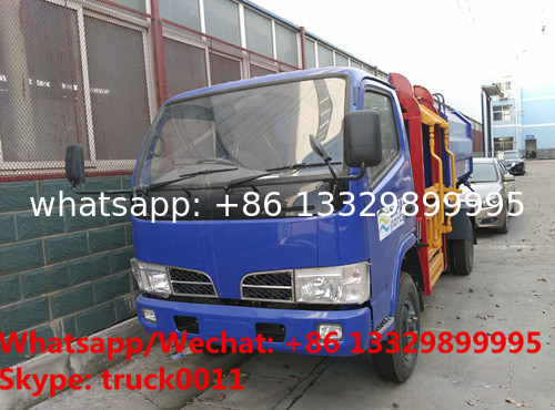 customized CLW 4*2 LHD side garbage bin lifter truck for sale, HOT SALE! lowest price CLW brand side loader garbge truck