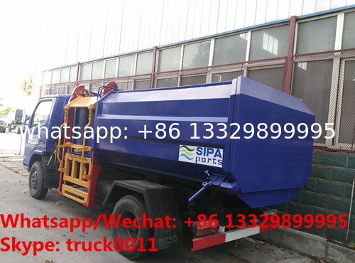 customized CLW 4*2 LHD side garbage bin lifter truck for sale, HOT SALE! lowest price CLW brand side loader garbge truck