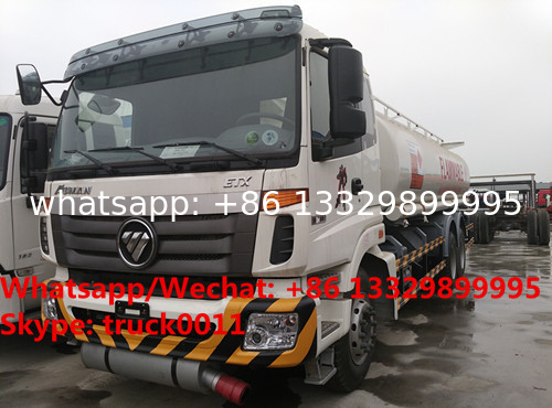 HOT SALE!FOTON AUMAN 6*4 20m3 Oil tank truck, Factory sale competitive price FOTON 20m3 fuel transported tank truck