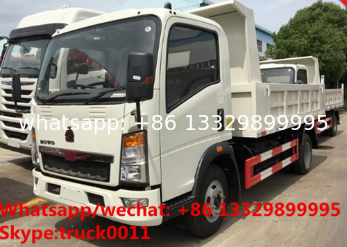 High quality and good price customized SINO TRUK HOWO 4tons dump tipper truck, Factory sale lower price HOWO tipper