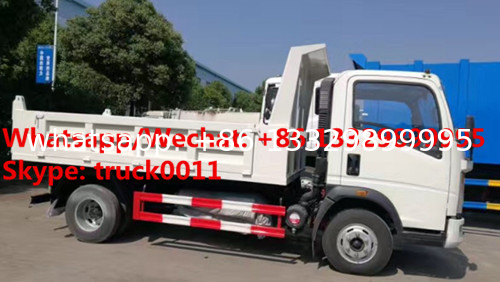 High quality and good price customized SINO TRUK HOWO 4tons dump tipper truck, Factory sale lower price HOWO tipper