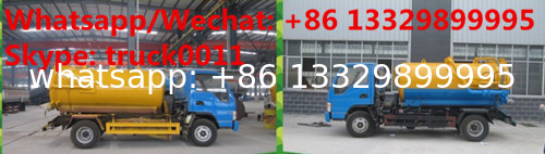 Factory customized high quality and lower price JAC 4*2 LHD 5m3 vacuum tank truck for sale, sludge tank truck  for sale