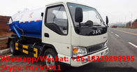 Factory customized high quality and lower price JAC 4*2 LHD 5m3 vacuum tank truck for sale, sludge tank truck  for sale