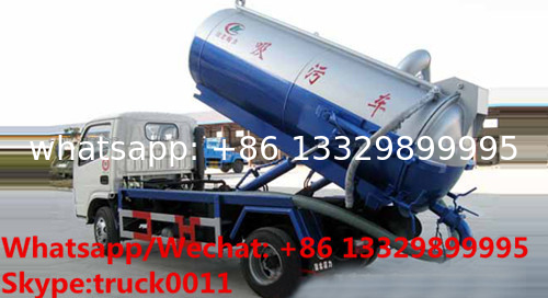 Factory customized high quality and lower price JAC 4*2 LHD 5m3 vacuum tank truck for sale, sludge tank truck  for sale