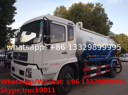 Cheapest price dongfeng 4*2 LHD 10cbm vacuum tank truck for sale, Factory sale good price sludge tank truck