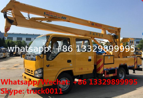 Japan brand ISUZU 12M,14M,16M aerial working platform truck for sale, HOT SALE! best price ISUZU overhead working truck