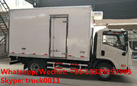Factory wholesale good price Dayun brand 4*2 LHD 4tons refrigerator van truck for sale, Dayun reefer van truck