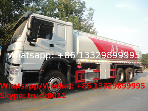 HOT SALE!high quality and bottom price SINO TRUK HOWO 20,000Liters bulk oil tank truck/ diesel tank delivery truck