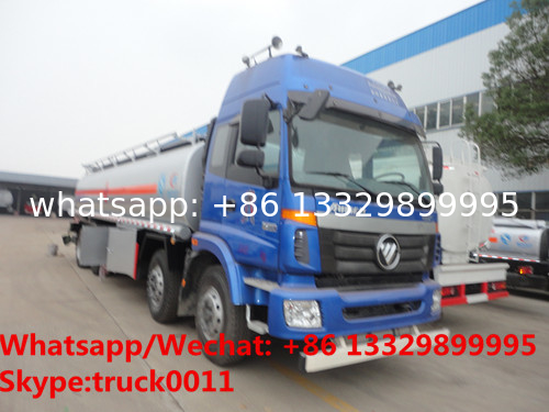 FOTON AUMAN 8*4 LHD 30,000Liters fuel tank delivery truck for sale, HOT SALE!bottom price FOTON AUMAN oil tank truck