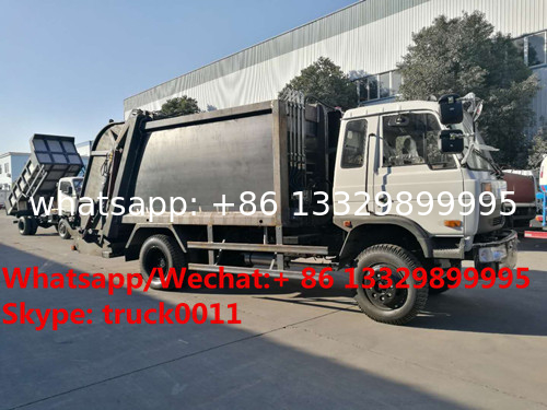 Factory sale bottom price dongfeng 10m3 compression garbage truck refuse garbage truck customized for Kyrgyz Republic