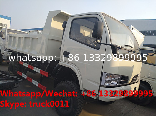 Factory customized cheapest price CLW brand 4*4 RHD diesel dump tipper truck for sale, CLW dump pickup vehicle