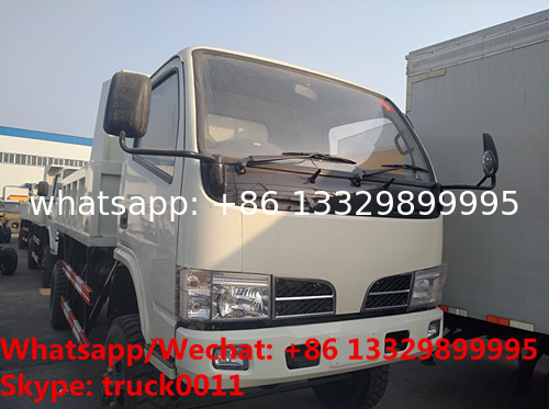 Factory customized cheapest price CLW brand 4*4 RHD diesel dump tipper truck for sale, CLW dump pickup vehicle