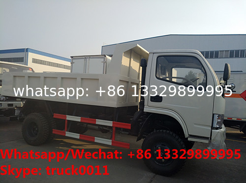 Factory customized cheapest price CLW brand 4*4 RHD diesel dump tipper truck for sale, CLW dump pickup vehicle