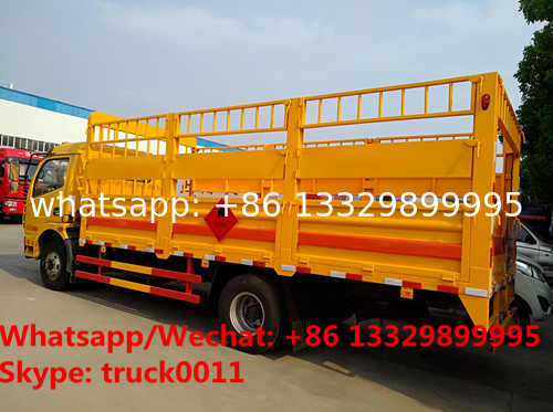 Factory sale high quality Cheapest price Dongfeng 4x2 6ton gas cylinder transport truck, gas canister carrying vehicle