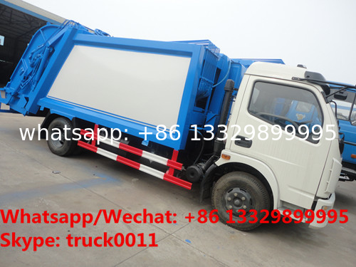 HOT SALE! best seller-dongfeng 4*2 LHD 7m3 compression garbage compactor truck, new rear loader garbage vehicle for sale