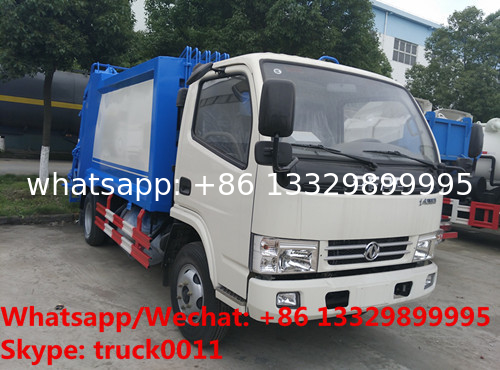 best seller good price smaller dongfeng 5m3 4tons compression garbage truck for sale, garbage compactor truck for sale