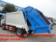 best seller good price smaller dongfeng 5m3 4tons compression garbage truck for sale, garbage compactor truck for sale