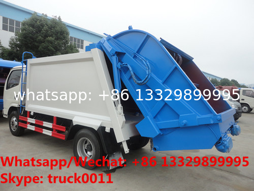 best seller good price smaller dongfeng 5m3 4tons compression garbage truck for sale, garbage compactor truck for sale