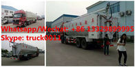 Factory customized FOTON AUMAN 8*4 LHD 40CBM 270hp Euro 3 hydraulic discharging poultry animal feed transported truck