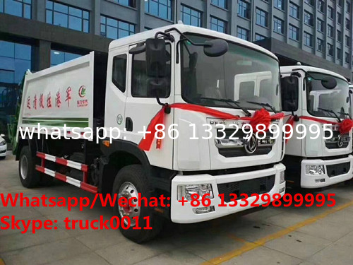 best seller- Euro 4 dongfeng D9 Cummins 180hp 10m3 compacted garbage truck for sale, ompression garbage truck