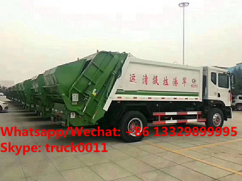 best seller- Euro 4 dongfeng D9  180hp 10m3 compacted garbage truck for sale, ompression garbage truck