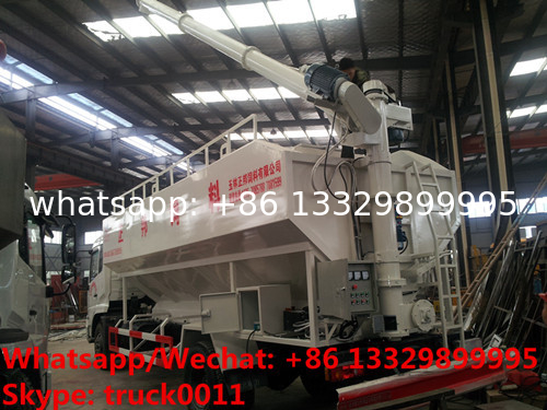 high quality and good price dongfeng 4*2 LHD 10Tons 20cbm Bulk Feed Carrier vehicles For Livestock Farm for sale,