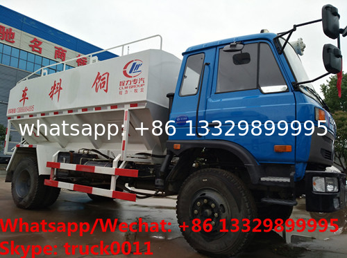 RHD electronic discharging Dongfeng 4x2 10-15m3 Bulk Powder Feed Transport Truck Bulk-grain Carrier Bulk-materials Truck