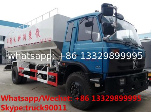 RHD electronic discharging Dongfeng 4x2 10-15m3 Bulk Powder Feed Transport Truck Bulk-grain Carrier Bulk-materials Truck