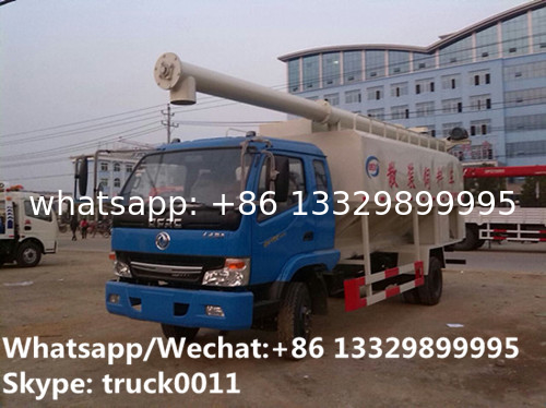 HOT SALE! wholesale price electronic discharging dongfeng 8m3 bulk feed pellet transporting truck , animal feed truck