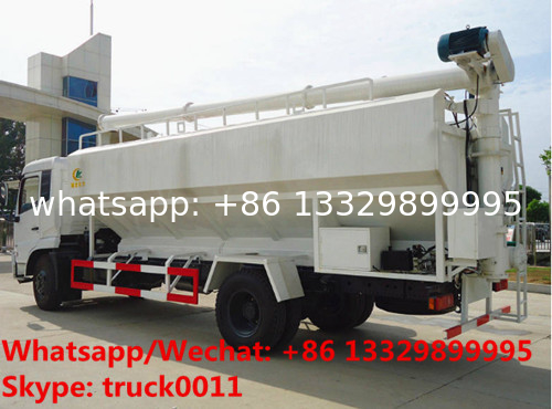 high quality and best price Euro 5 Dongfeng tianjin 4*2 LHD 10tons-12tons animal feed delivery truck for sale