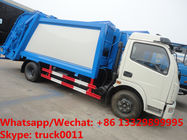 factory sale best price Dongfeng 4*2 LHD 6-7m3 compacted garbage truck, refuse garbage truck for The Kyrgyz Republic