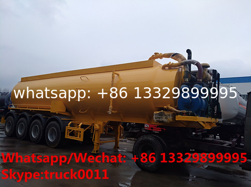 high quality and competitive price customized CLW brand 4 axles 30,000Liters vacuum tank semitrailer for sale,