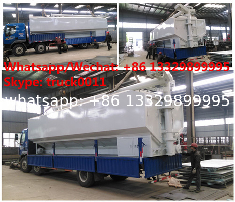 best seller-CLW brand 8tons-20tons bulk feed tank with electric discharging system for sale, bulk feed tanker container