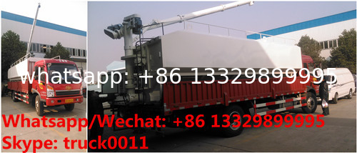 best seller-CLW brand 8tons-20tons bulk feed tank with electric discharging system for sale, bulk feed tanker container