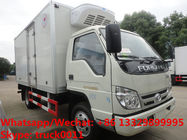 HOT SALE! Factory sale good price forland 4*2 RHD 4tons refrigerator truck with USA CARRIER reefer for Mozambique