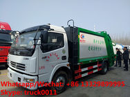 best price dongfeng 4*2 LHD/RHD 120hp diesel 7m3 6tons garbage compactor truck for sale,compression garbage truck