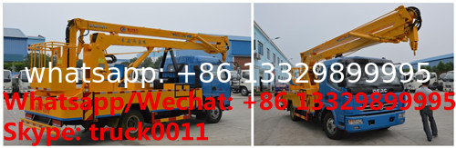 factory sale 2020s 14m-16m fold arm type High altitude working platform Aerial truck crane truck with working bucket