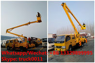 new good price RHD DONGFENG 14m 1-6m aerial platform truck vehicle in Tanzania for sale, overhead platform working truck