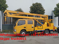 new good price RHD DONGFENG 14m 1-6m aerial platform truck vehicle in Tanzania for sale, overhead platform working truck