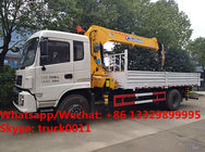 high quality and good price Dongfeng 8tons telescopic boom mounted on cargo truck for sale, truck with telescopic crane