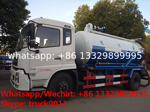 customized Dongfeng 4*2 RHD 10,000Liters vacuum tank truck for sale, Factory sale cheaper price sewage suction truck