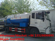 customized Dongfeng 4*2 RHD 10,000Liters vacuum tank truck for sale, Factory sale cheaper price sewage suction truck
